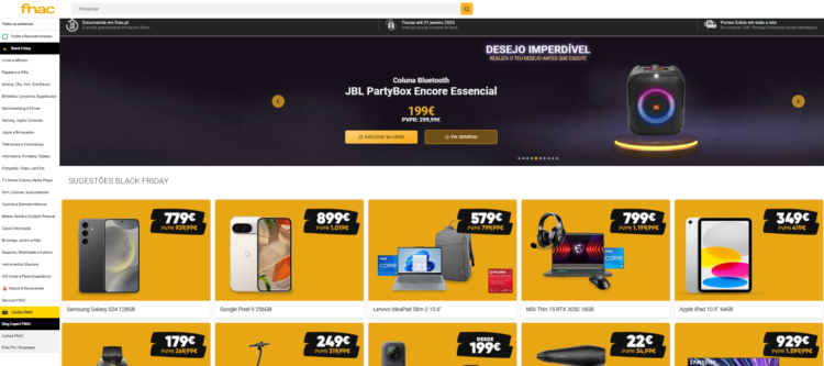 Melhor Site de Comércio Electrónico – Fnac 